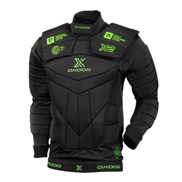 OXDOG X2 GOALIE PROTECTION SHIRT Black/Gree XL