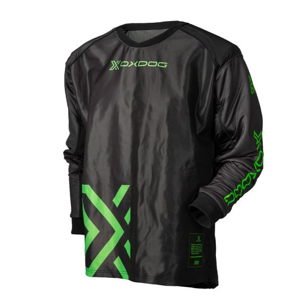OXDOG X2 GOALIE SHIRT SR Padded Black/Gree XL