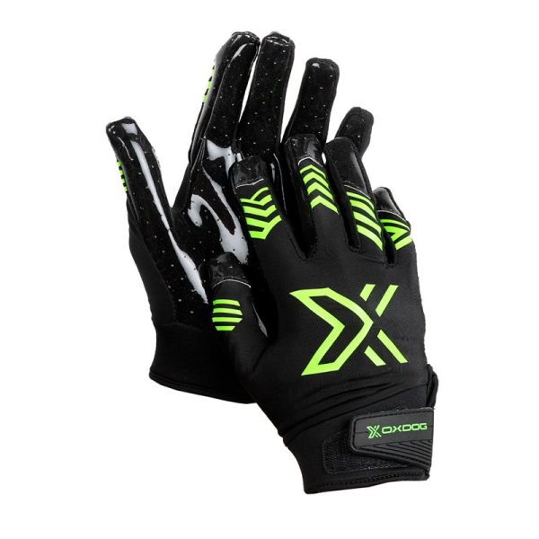 OXDOG X2 SILICON JR GOALIE GLOVE Black/Gree JR-M