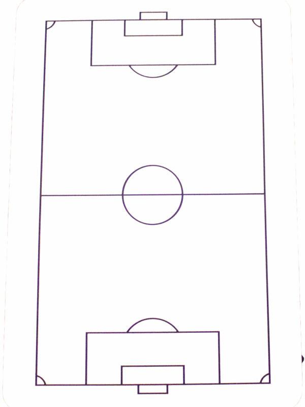 ULTIMATE NORDIC Spelplan till taktikmapp Fotboll