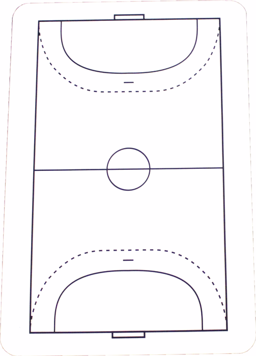 ULTIMATE NORDIC Spelplan till taktikmapp Handboll