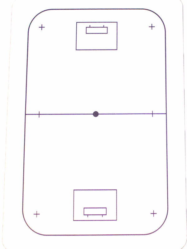 ULTIMATE NORDIC Spelplan till taktikmapp Innebandy