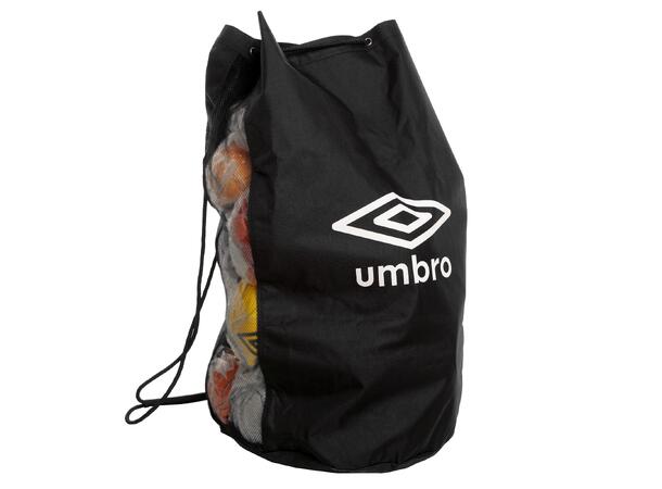 UMBRO BOLLSÄCK SVART 10-12 BOLLAR