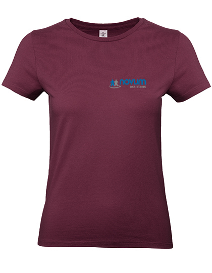 NOVUM B&C T-Shirt #E190 / Woman Burgundy XXL