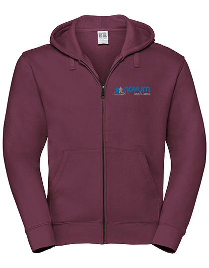 NOVUM RUSSEL AUTHENTIC ZIP HOOD JACKET MEN Burgundy