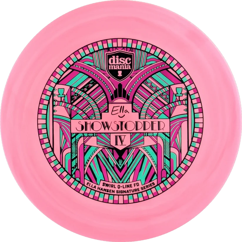 DISCMANIA Q-Line Swirl Premier FD - Show173+ Purple/WhitePu