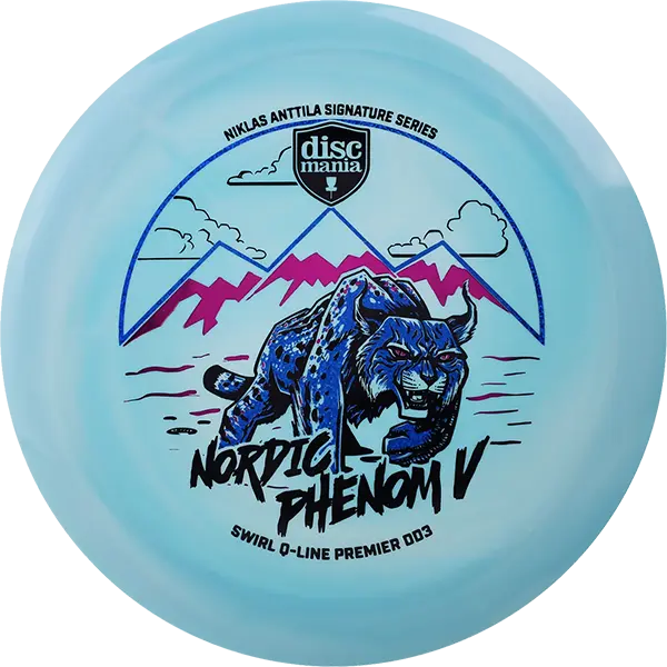 DISCMANIA Q-Line Swirl Premier DD3 - Nor173+ Purple/WhitePu